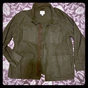 Old Navy Canvas Built-In Flex Military Jacket